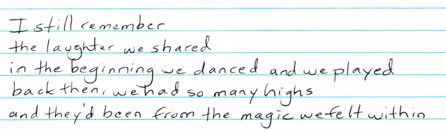 the magic we felt within