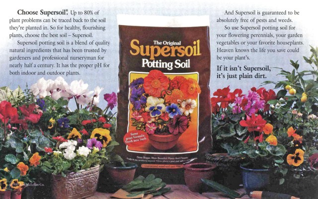 Potting soil ad