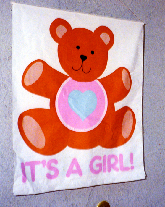 At my baby shower for my daughter, this was on the doorway. She was born only 11 months after Jason died.