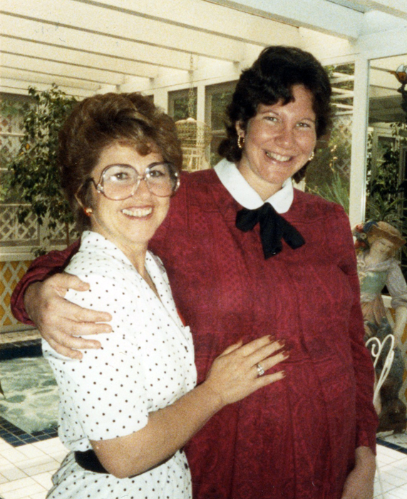This picture with Magda and I was taken in 1987 at my baby shower for my first child, Jason. I met Magda five years earlier at a public park in Sylmar, California where we were both playing tennis.
