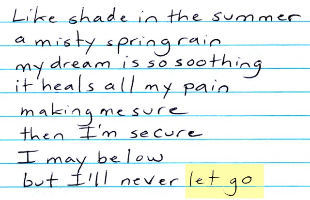 Like shade in the summer