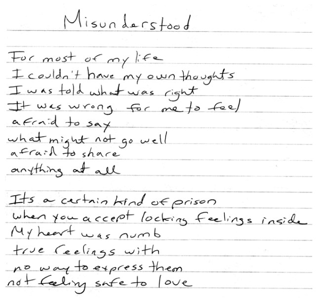 Misunderstood first lyrics