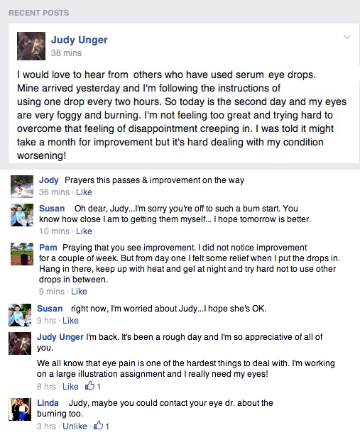 Facebook Post on Blog