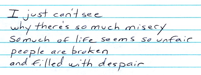 These are lyrics from my song “Wonder Why.” I recently finished the vocal and guitar additions for my song.