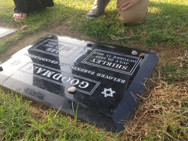 The toes at the top are my niece and nephew who joined brother, my sister-in-law, and me when we visited my parents’ grave over the weekend. Unfortunately, my two brothers are estranged and my middle brother was not there (even though his children were.)