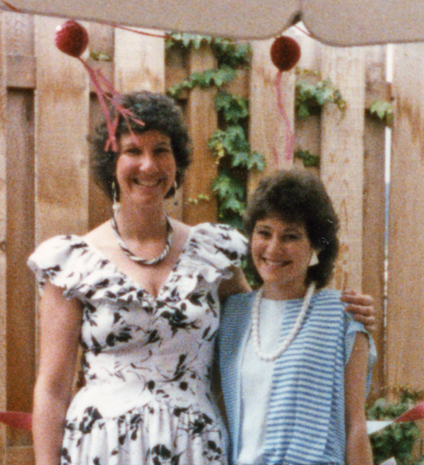 Judy & Cheryl in 1985