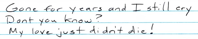 Love just didn't die