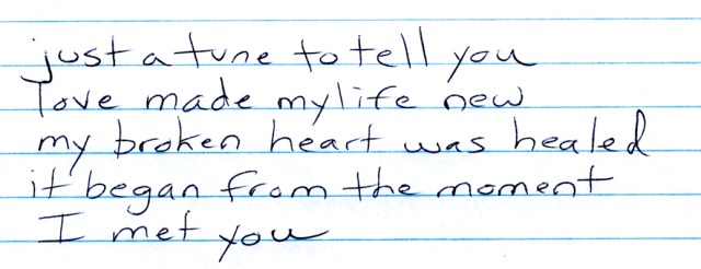 Love made my life new