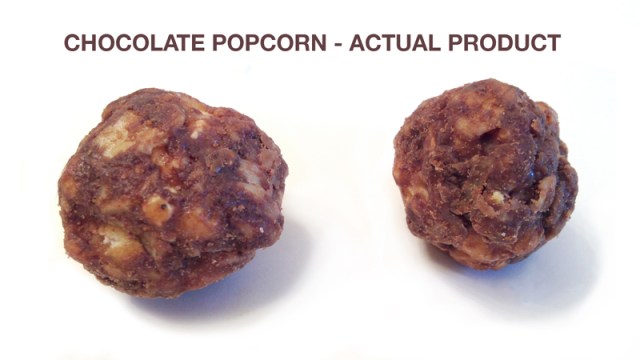 Chocolate pocorn actual product