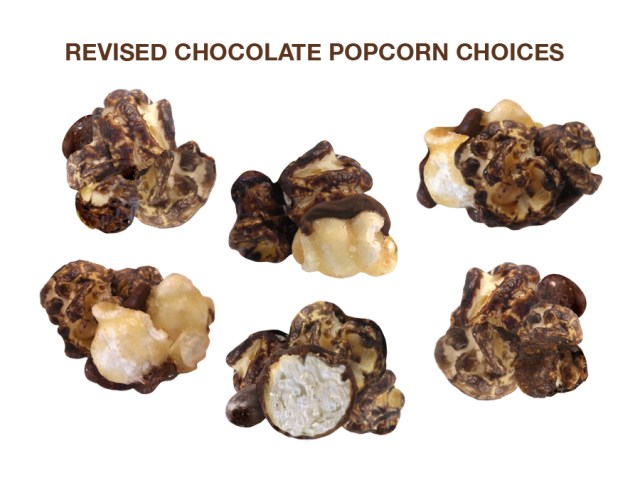 Chocolate Popcorn Choices