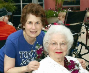 This is a picture of my good friend, Janis with her mother. Her mother died a week after my mother died in October of 2013.