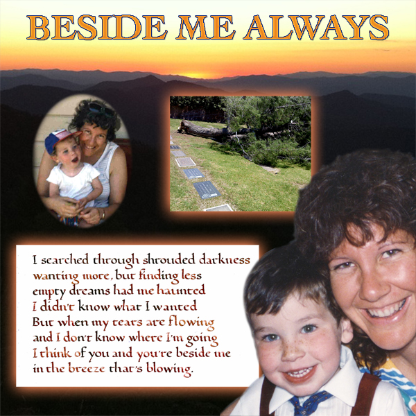 Then you're beside me