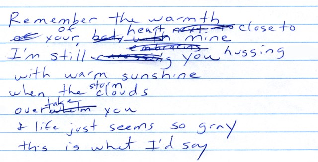 Remember the warmth 2