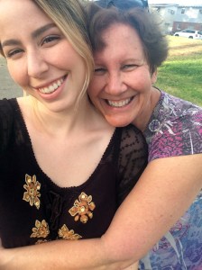 Hugging my beautiful daughter