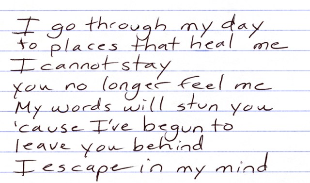 At this time, I can admit that I still go to places that heal me.