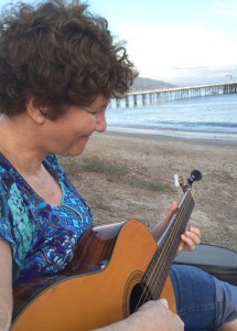 Judy & Guitar in Malibu