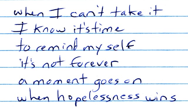 when hopelessness wins