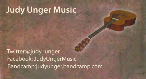 This is the front of my new “music” business card.