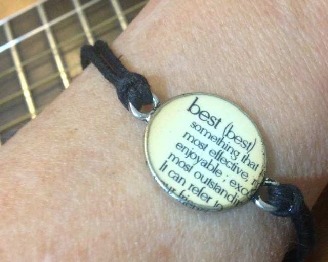On my garden outing with Joni, she gave me a very meaningful bracelet as a gift. She has a matching one.