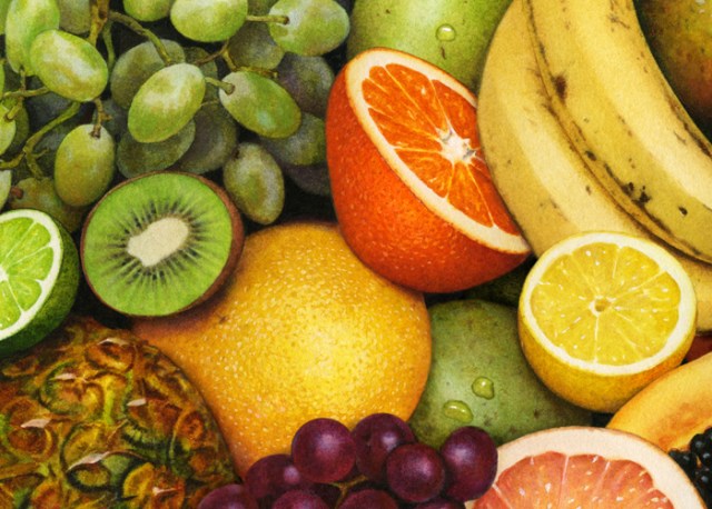 I share another fruit illustration of mine to add color to my story.