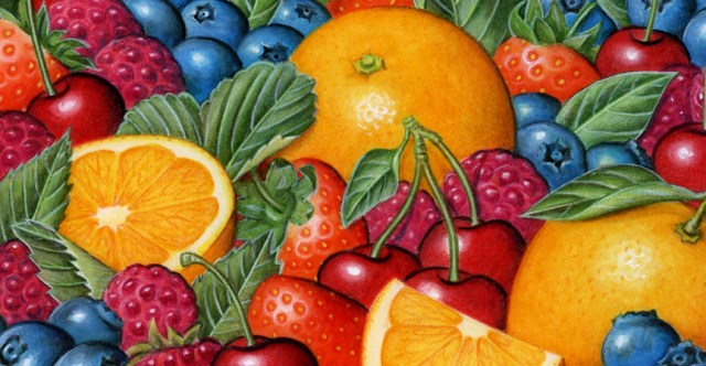 I don’t have any illustrations of rainbows, so fruit will have to do for now.