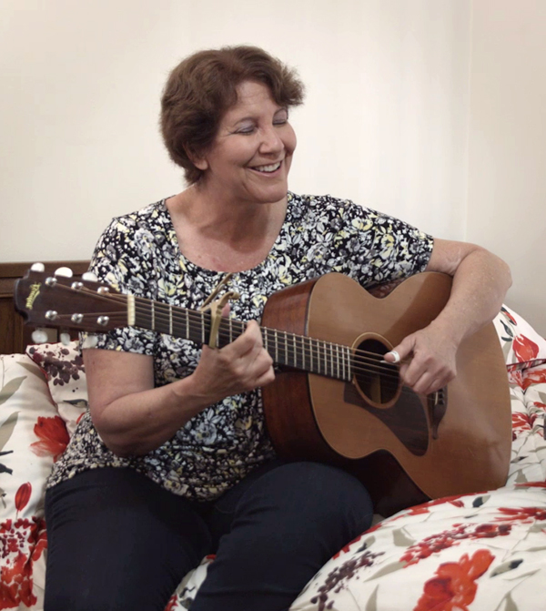 Playing Guitar on my bed