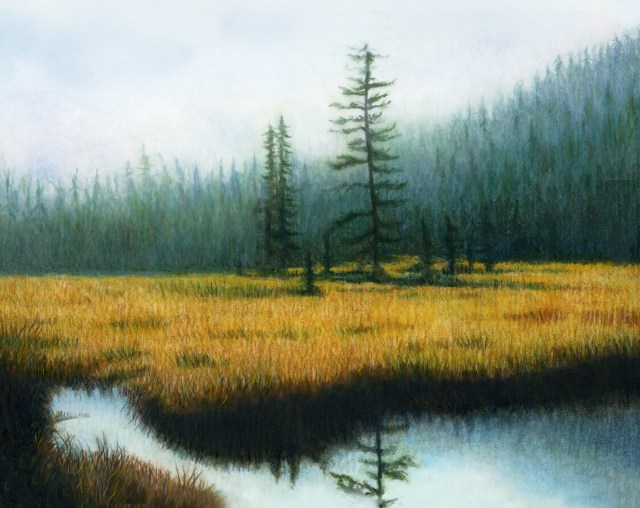 This is a marker rendering that I used for the cover of my meditation album named “Set You Free.” Sometimes life can feel gray and foggy, but despite that – beauty can be found!