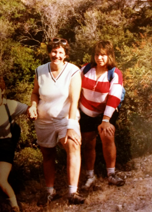 The day before my trip, Lupe shared a picture with me that I hadn’t seen. It was of us hiking together in 1988.